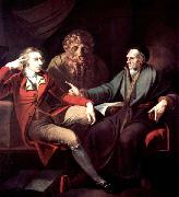 Henry Fuseli The artist in conversation with Johann Jakob Bodmer painting